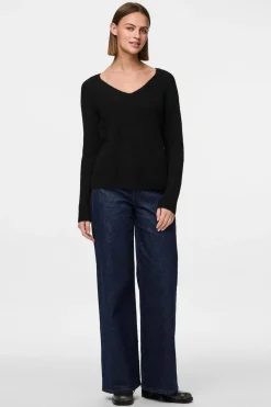 Pieces Jersey pico b&aacute;sico^Mujer Jerséis Y Cárdigans|Basic Bar