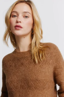 Springfield Jersey pointelle rayas lurex^Mujer Jerséis Y Cárdigans