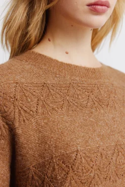 Springfield Jersey pointelle rayas lurex^Mujer Jerséis Y Cárdigans