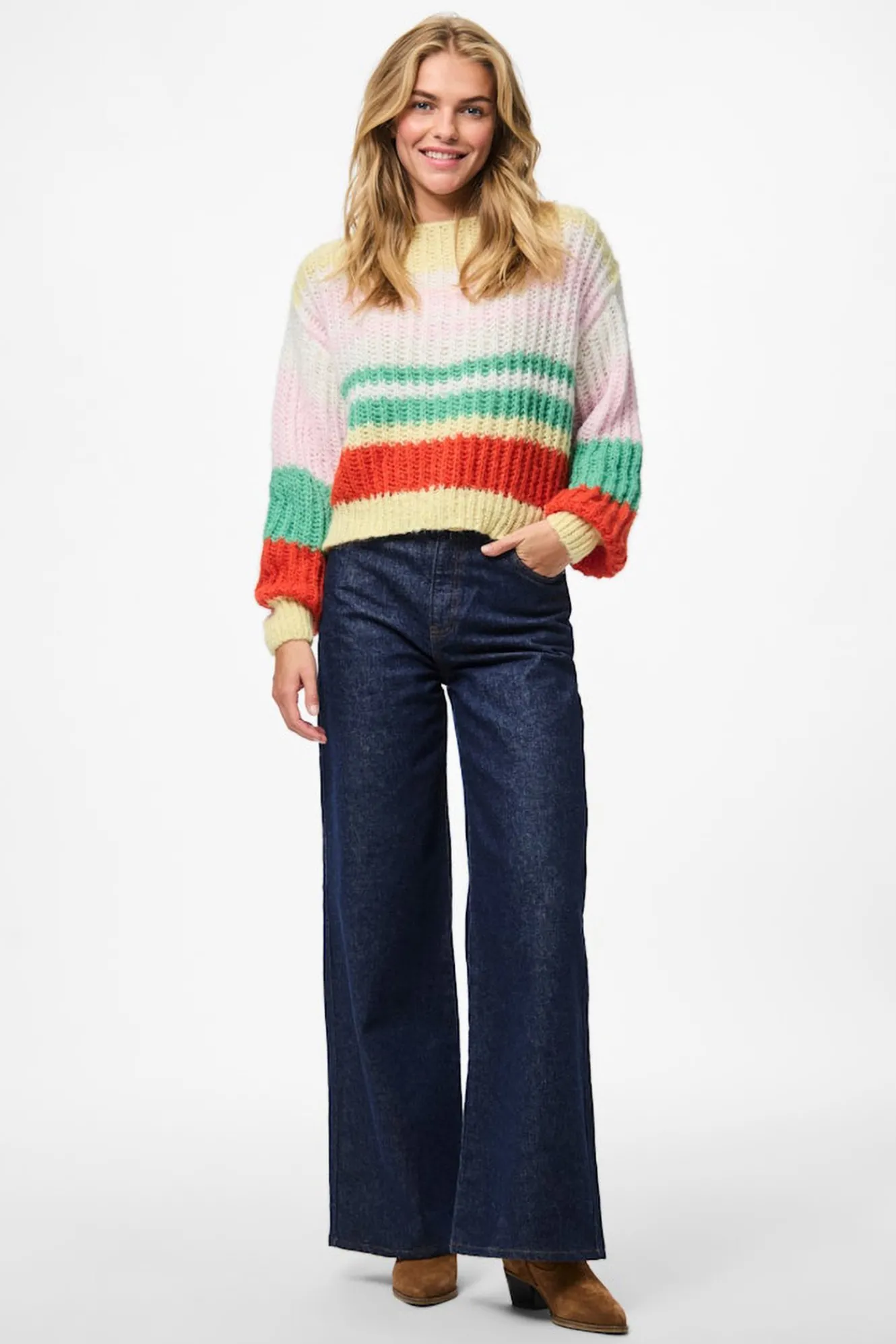 Pieces Jersey punto colores^Mujer Jerséis Y Cárdigans