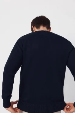 Cortefiel Jersey punto estructura cables cuello redondo^Hombre Jerséis Y Cárdigans