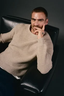 OOTO Jersey punto perlado lana^Hombre Jerséis Y Cárdigans