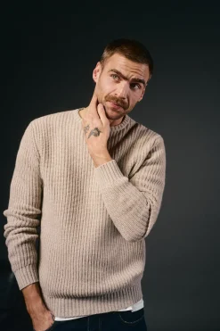 OOTO Jersey punto perlado lana^Hombre Jerséis Y Cárdigans