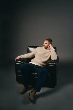 OOTO Jersey punto perlado lana^Hombre Jerséis Y Cárdigans