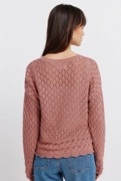 Springfield Jersey punto pointelle^Mujer Jerséis Y Cárdigans