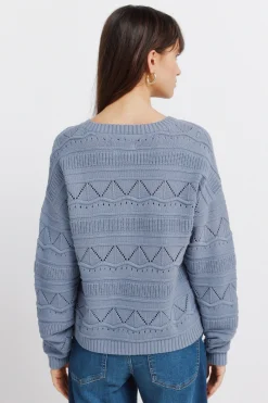 Springfield Jersey punto pointelle^Mujer Jerséis Y Cárdigans