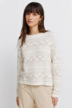 Springfield Jersey punto pointelle^Mujer Jerséis Y Cárdigans