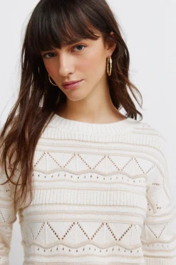 Springfield Jersey punto pointelle^Mujer Jerséis Y Cárdigans