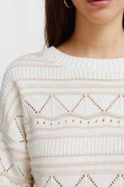 Springfield Jersey punto pointelle^Mujer Jerséis Y Cárdigans