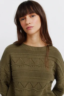 Springfield Jersey punto pointelle^Mujer Jerséis Y Cárdigans