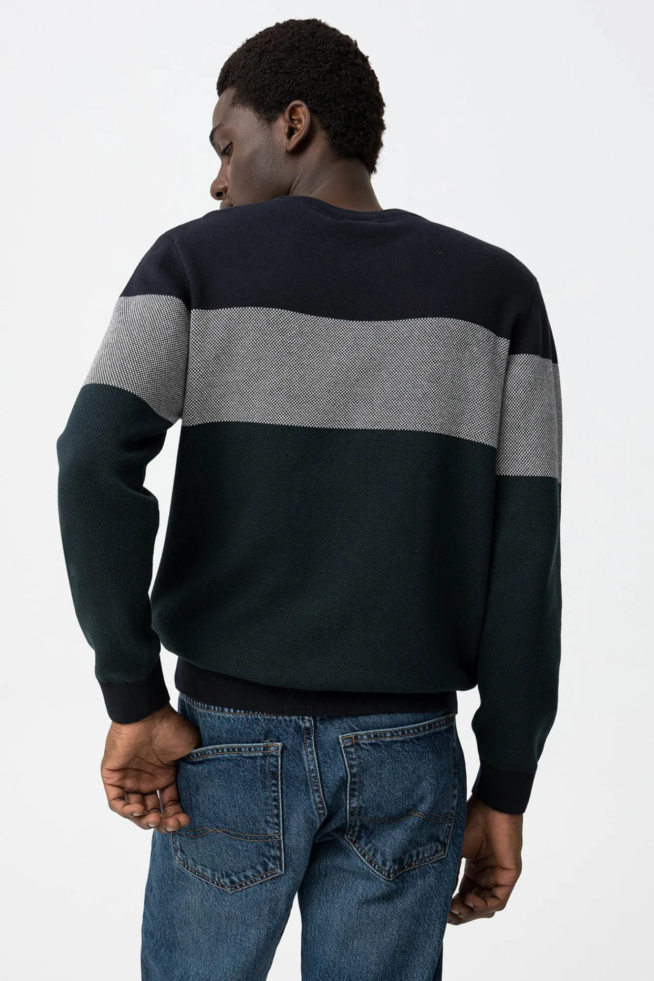 Tiffosi Jersey punto tricolor^Hombre Jerséis Y Cárdigans