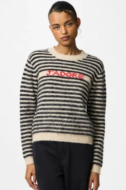 Pieces Jersey rayas contraste print jadore^Mujer Jerséis Y Cárdigans