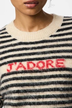 Pieces Jersey rayas contraste print jadore^Mujer Jerséis Y Cárdigans