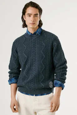 Pepe Jeans Jersey Trenzado Cuello Redondo^Hombre Jerséis Y Cárdigans