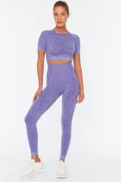 Trendyol Legging deportivo largo tiro alto jaspeado^Mujer Deporte