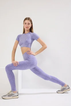 Trendyol Legging deportivo largo tiro alto jaspeado^Mujer Deporte