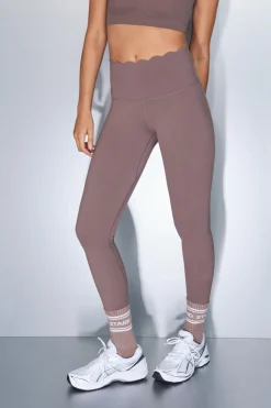 Dash and Stars Leggings COMPRESSIVE largo marr&oacute;n^Mujer Deporte