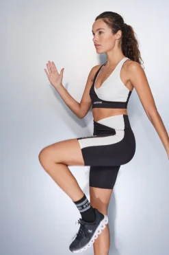 Dash and Stars Leggings 4D STRETCH ciclista y blanco^Mujer Deporte