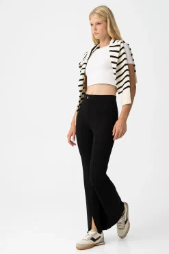 Tiffosi Leggings Flare con Botones Frontales^Mujer Jeans|Pantalones