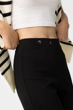 Tiffosi Leggings Flare con Botones Frontales^Mujer Jeans|Pantalones