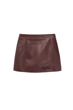 Koton Minifalda efecto cuero^Mujer Faldas