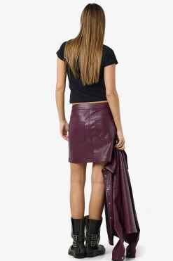 Noisy May Minifalda polipiel^Mujer Faldas