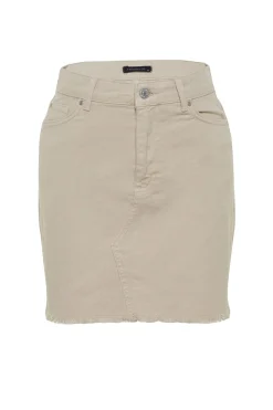 Trendyol Minifalda vaquera estilo l&aacute;piz^Mujer Faldas