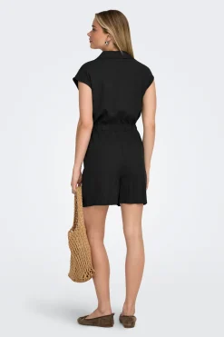 Only Mono corto de lino^Mujer Lino