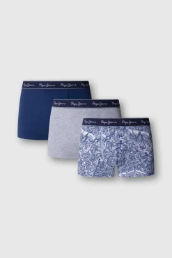 Pepe Jeans Pack 3 boxer liso y estampado^Hombre Calzoncillos