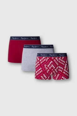 Pepe Jeans Pack 3 boxer liso y logo^Hombre Calzoncillos