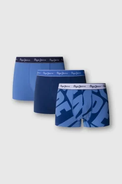 Pepe Jeans Pack 3 boxer liso y logo^Hombre Calzoncillos