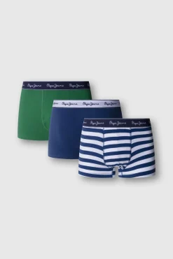 Pepe Jeans Pack 3 boxer liso y rayas^Hombre Calzoncillos
