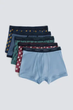 Springfield Pack 5 boxers algod&oacute;n estampado^Hombre Calzoncillos