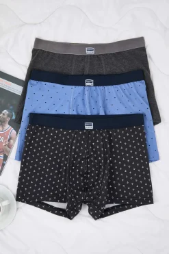 Trendyol Pack 3 boxers de algodón multicolor^Hombre Calzoncillos