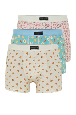 Trendyol Pack 3 boxers de algodón multicolor^Hombre Calzoncillos