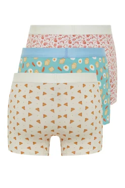 Trendyol Pack 3 boxers de algod&oacute;n multicolor^Hombre Calzoncillos