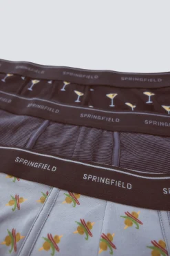 Springfield Pack 3 boxers martini & gilda^Hombre Calzoncillos