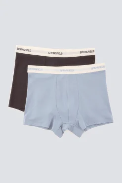 Springfield Pack 2 boxers punto algod&oacute;n^Hombre Calzoncillos