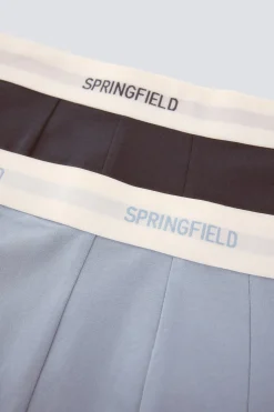Springfield Pack 2 boxers punto algod&oacute;n^Hombre Calzoncillos
