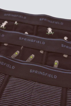 Springfield Pack 3 boxers 90's^Hombre Calzoncillos
