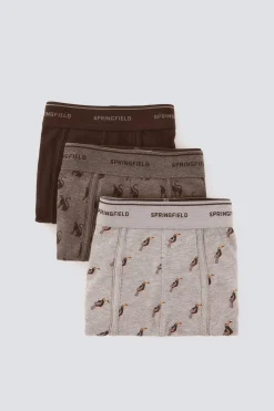 Springfield Pack 3 boxers selva^Hombre Calzoncillos