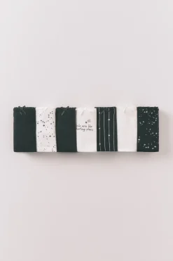 Women'secret Pack 7 bragas cl&aacute;sicas algod&oacute;n b&w^Mujer Braguitas