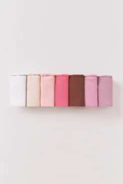 Women'secret Pack 7 bragas cl&aacute;sicas algod&oacute;n rosa^Mujer Braguitas