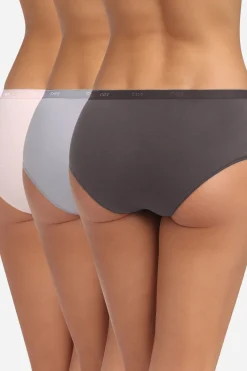 DIM Pack 3 bragas culotte Pockets Eco^Mujer Braguitas