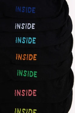 Inside Pack 7 calcetines tobillo^Hombre Calcetines