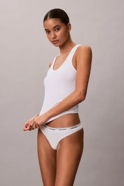 Calvin Klein Pack 5 tangas logo^Mujer Braguitas