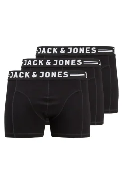 Jack & Jones PLUS Pack de 3 b&oacute;xers lisos de algod&oacute;n^Hombre Calzoncillos