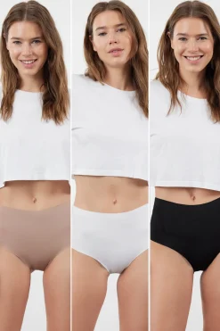 Trendyol Pack de 3 bragas altas invisibles^Mujer Braguitas