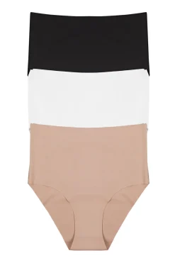 Trendyol Pack de 3 bragas altas invisibles^Mujer Braguitas