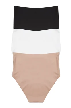 Trendyol Pack de 3 bragas altas invisibles^Mujer Braguitas